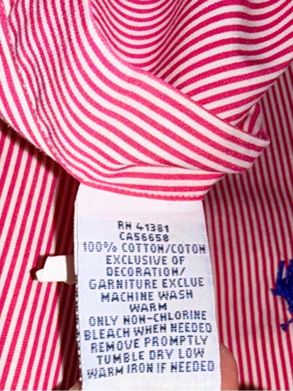 Ralph Lauren Men’s Red Striped Button-Down Dress Shirt-2XLT-EC - Picture 12 of 12